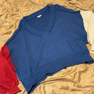 🧶 POL Colorblock Sweater – Large
